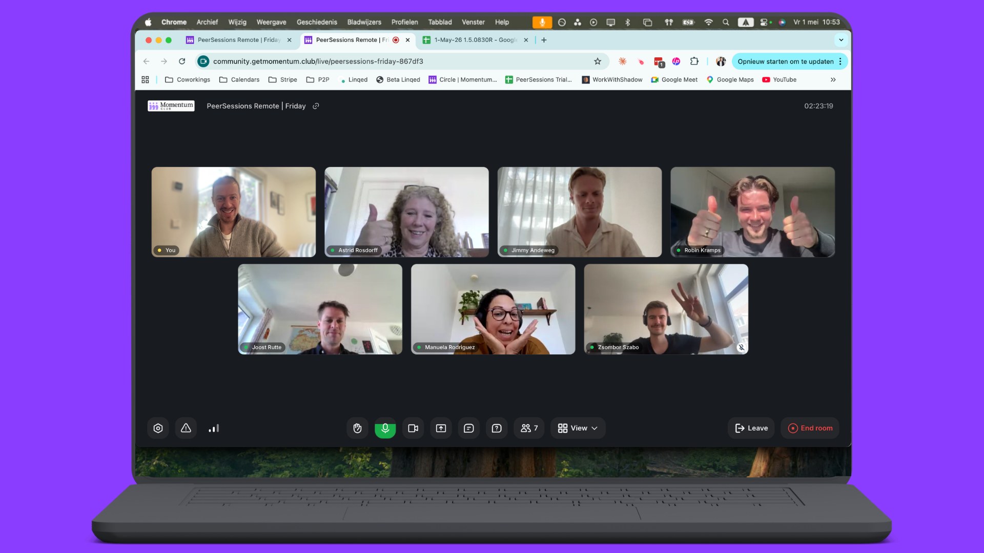 Remote PeerSession via video call